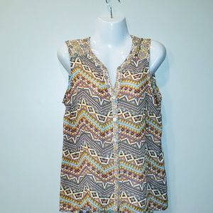 Aztec Cami, crochet back | Size M